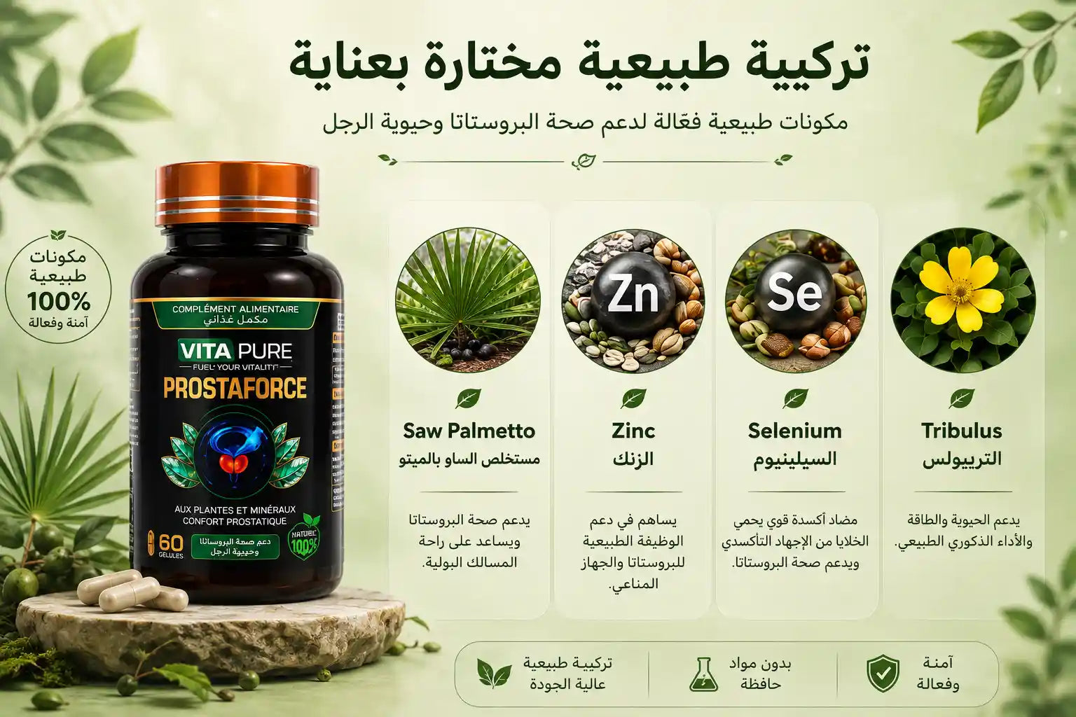 تركيبة طبيعية مختارة بعناية
